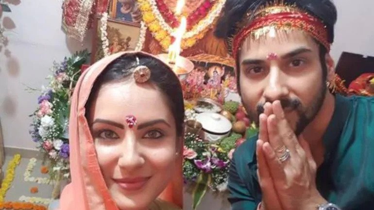 Kunal Verma - Pooja Banerjee marriage pics