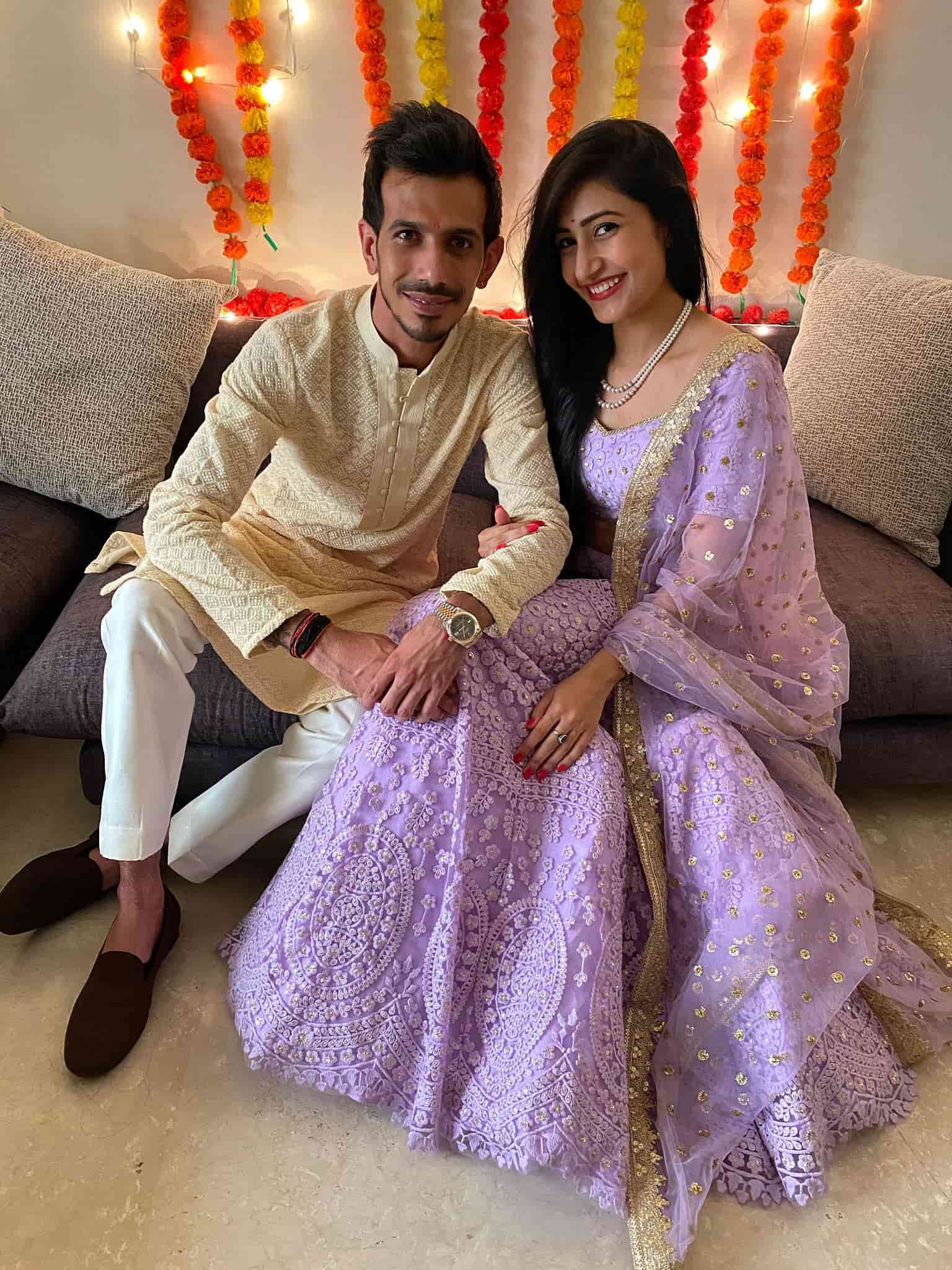 Yuzvendra Chahal and Dhanashree Verma after their marriage in lockdown