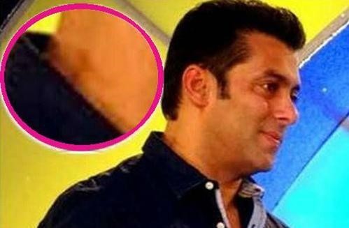 salman khan with a love bite on his neck