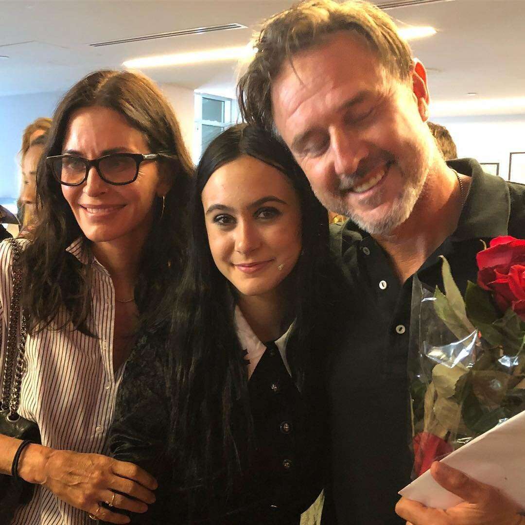 David Arquette, Courteney Cox, and Coco