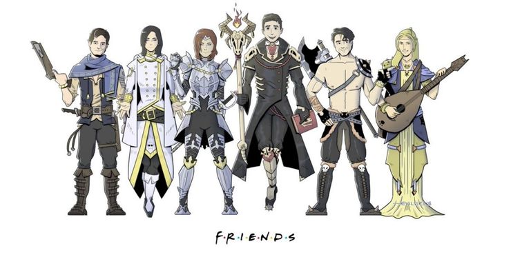 Friends-DnD-fan-art