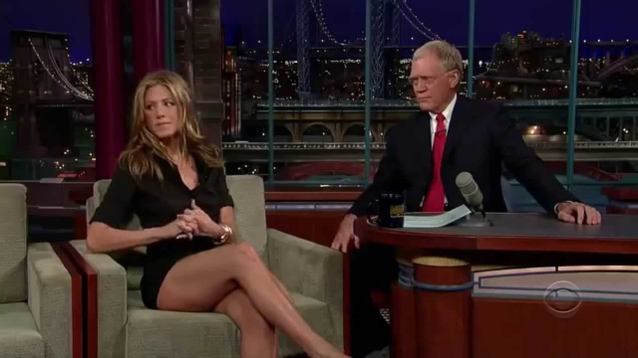 Jennifer Aniston in letterman's show