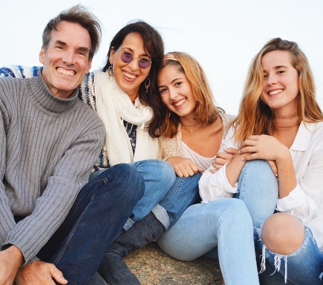 Maggie Wheeler With Her Husband Daniel Borden Wheeler And Daughters Gemma And Juno Giving Family Goals