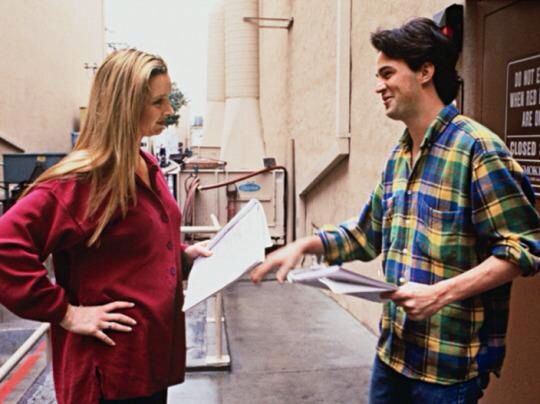 The One Where Lisa Kudrow And Mattew Perry were rehersing their lines