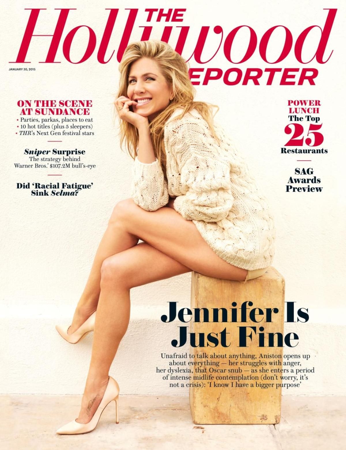 jennifer aniston Photoshoot For The Hollywood Reporter