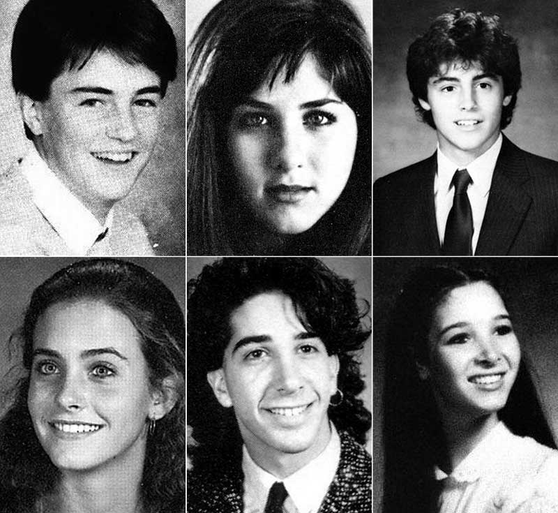 some unseen and young photos of the friends cast with cute faces