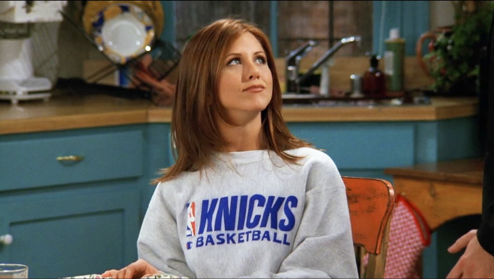 Rachel Looks Stunning In A Crewneck Sweatshirt