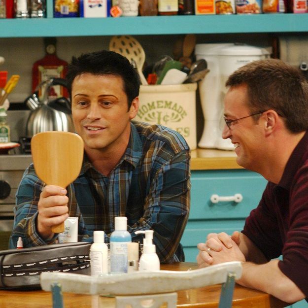 chandler fixes joey eyebrow