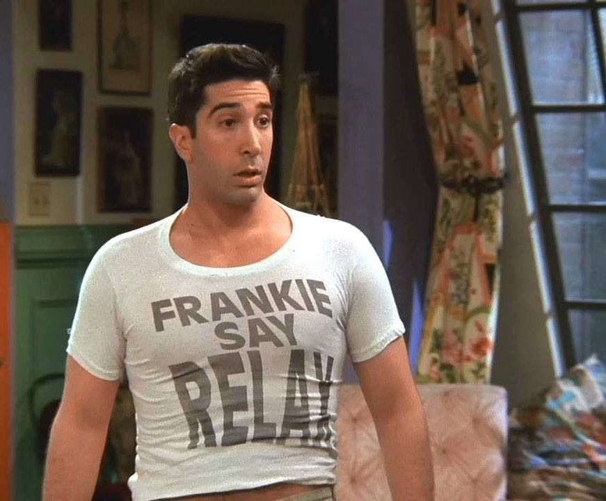 Ross's frankie say relax tshirt