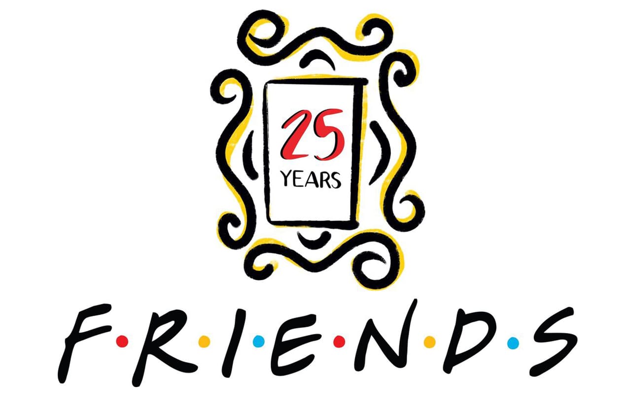 friends logo in friends 25th anniversary