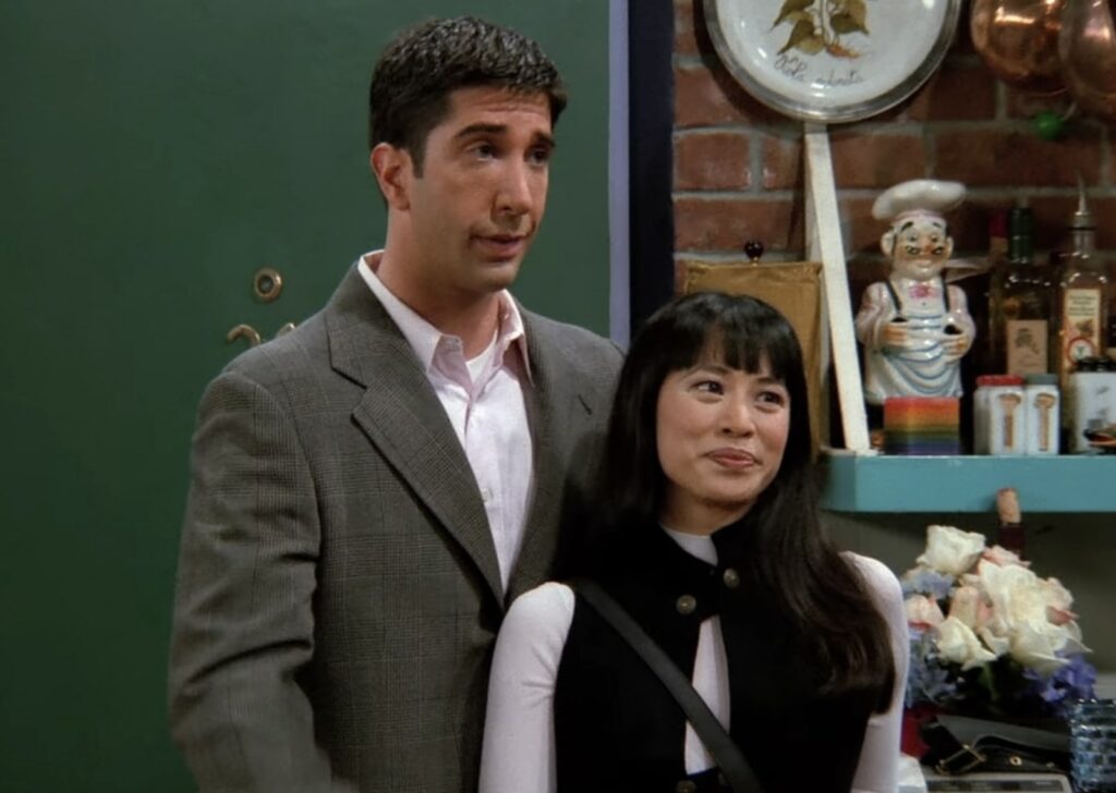 ross geller with his new girlfriend julie