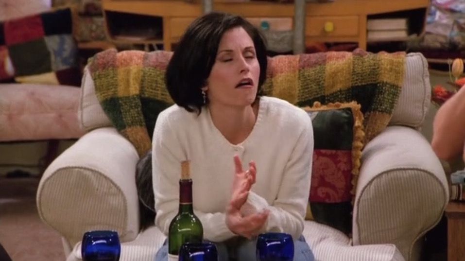 monica's funny reaction