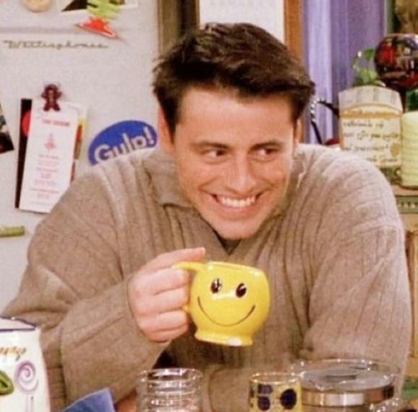 Joey's cute reaction